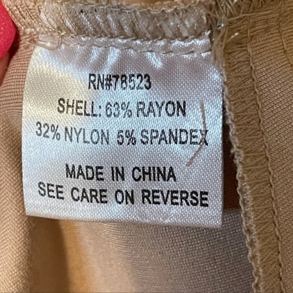 Luii cream colored coat different buttons rayon spandex blend woman’s size M - Picture 8 of 8